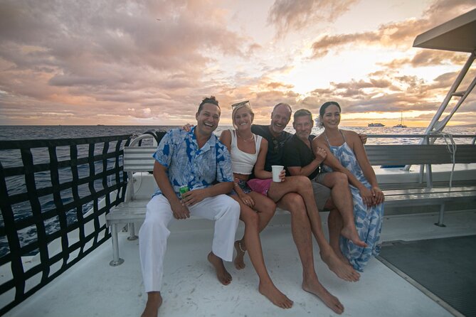 BYOB Sunset Cruise off the Waikiki Coast - The view plan: Waikiki Beach and city lights from deck level