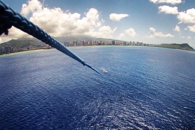 Hawaiian Parasail Since 1977 - The Coastline Stops: Waikiki Beach and Diamond Head Vistas