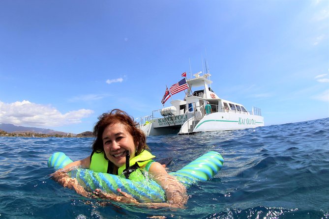 Luxury Snorkel Cruise, Local Buffet with Whale & Dolphin Watch - Ko Olina catamaran meets wildlife spotting and real snorkeling