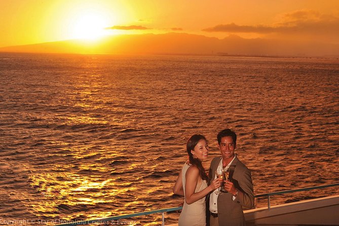 Nova Five Star Sunset Dinner and Jazz - Getting the views: Diamond Head and Waikiki from the water