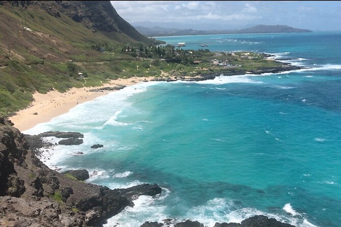 Oahu Guided Circle Island Tour, Swim w/ Turtles, Dole, Blowhole - Kahuku shrimp ponds, shrimp lunch, and fruit stands