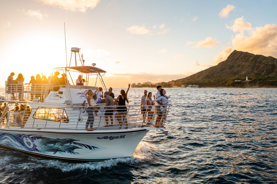 Oahu: Premium Waikiki Sunset Party Cruise with Live DJ - Drinks on board: ticket included, refill cups optional, budget tips
