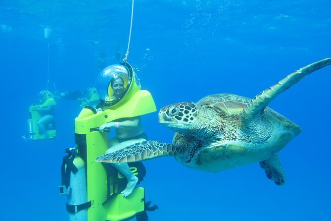 Oahu: Submarine Scooter Adventure - The 50-foot catamaran cruise: Diamond Head views plus a real-world warm-up