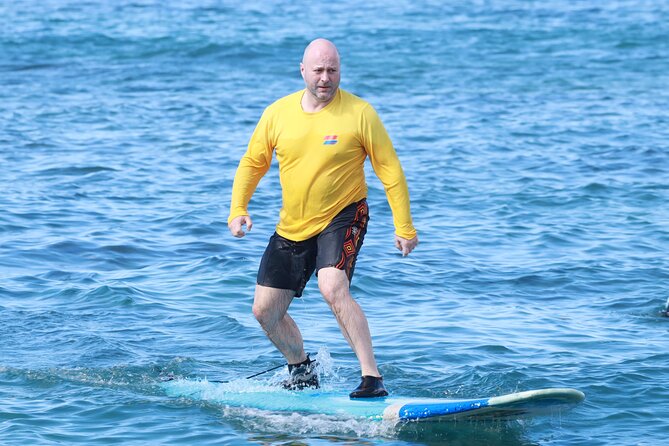 Open Group Surfing Lesson in Waikiki, Hawaii - Small groups and wave time: how you still catch plenty on a 2-hour class