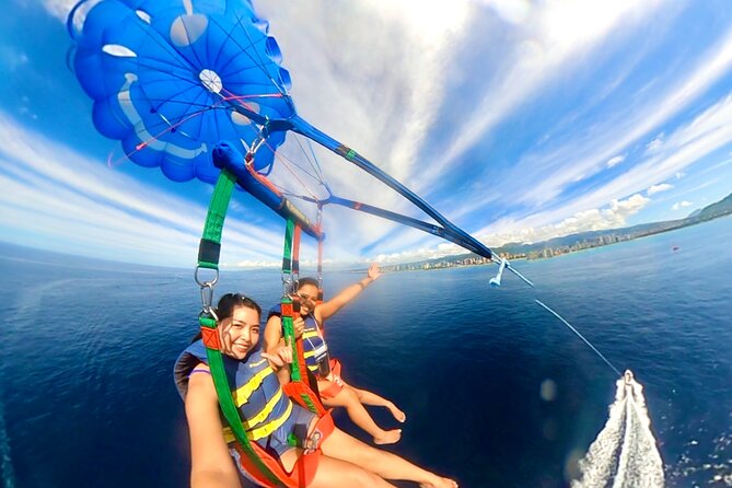 Parasailing in Waikiki from Oahu Hawaii - Why parasailing over Waikiki feels like a different vacation
