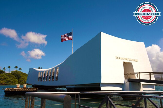 Pearl Harbor City Tour - USS Arizona Memorial ferry setup: timed access, limited shuttle, standby