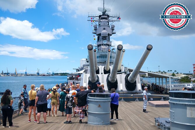 Pearl Harbor Remembered Tour - Walking up USS Oklahoma Memorial: a respectful close