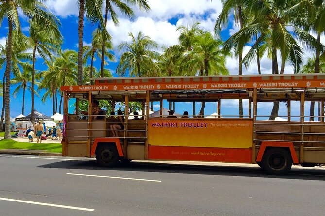 Waikiki Trolley Blue Line Coastline & Local Grindz Hop-on Hop-off - Rainbows Drive-In plate lunch and Leonard’s malasadas